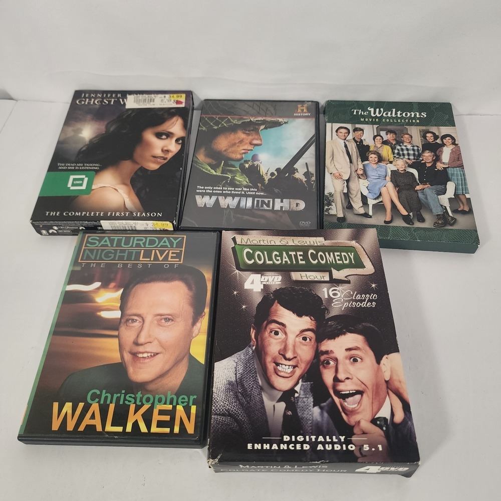 17 DVD Lot TV Series Comedy Documentary Ghost Whisperer Waltons WWII